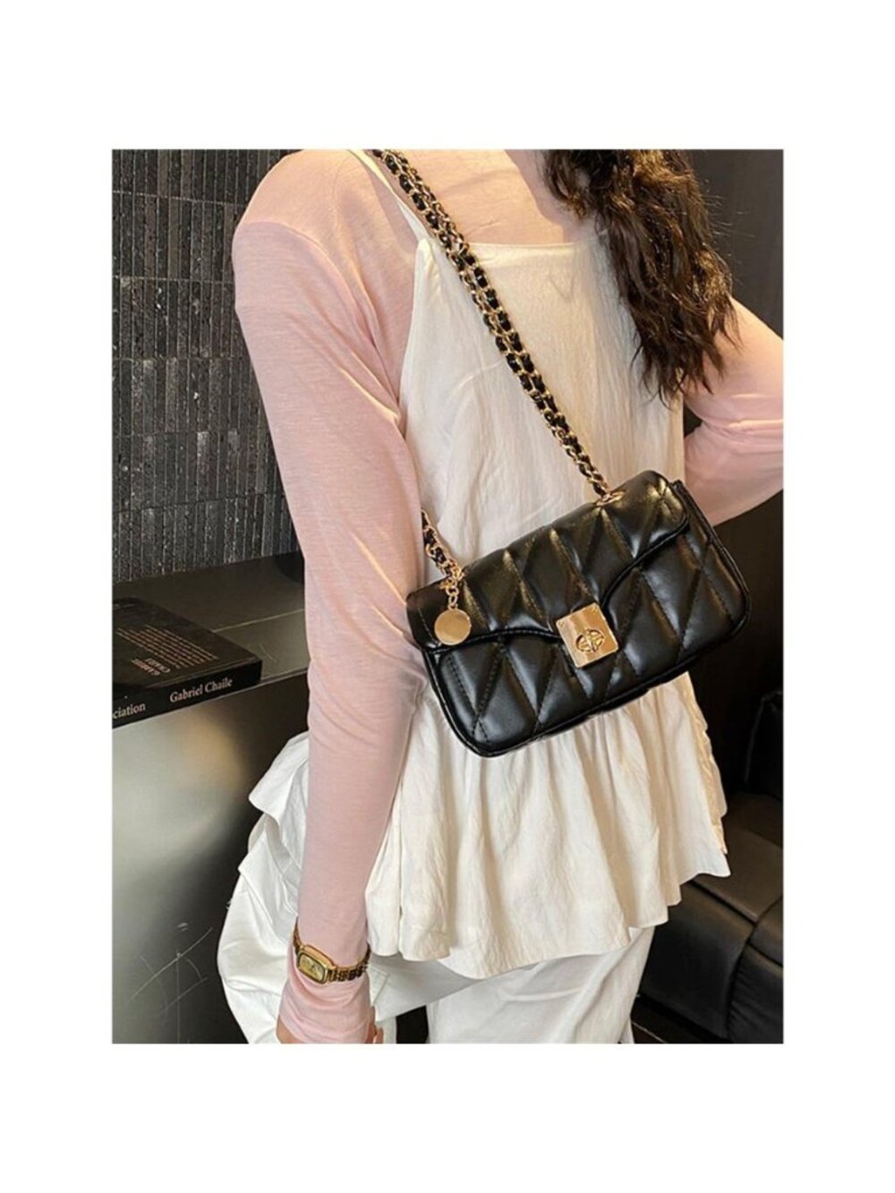 Quilted Chain Shoulder Bag